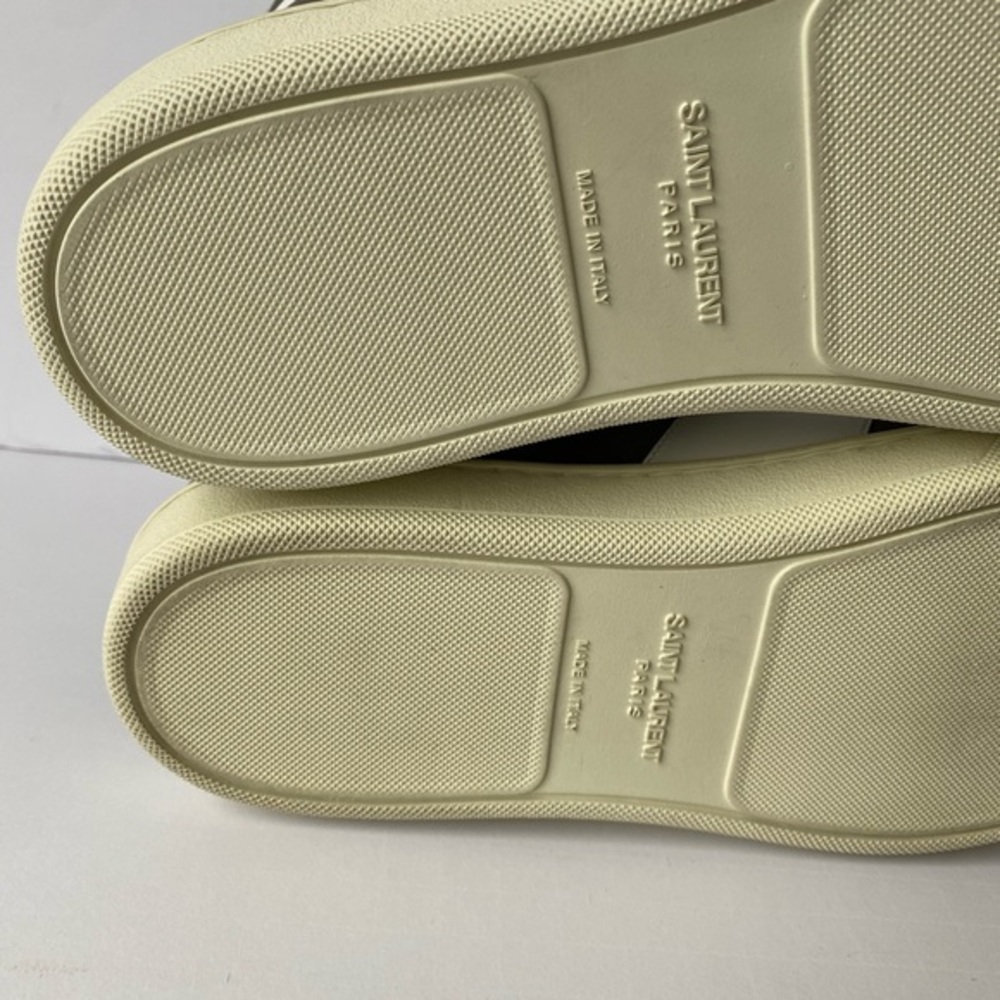 SAINT LAURENT MEN`S SL/10-H COURT CLASSIC HIGH TOP SNEAKERS - Picture 13 of 13